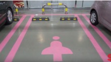 China offers women-only parking spaces.