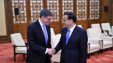 U.S. Treasury Secretary Jacob Lew Visits China