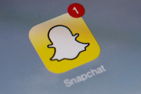 The logo of mobile app 'Snapchat' 