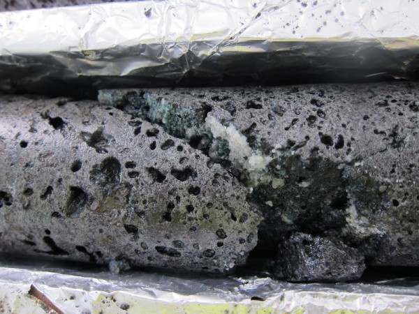 A basalt core from CarbFix site