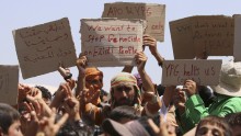 Yazidi protesters