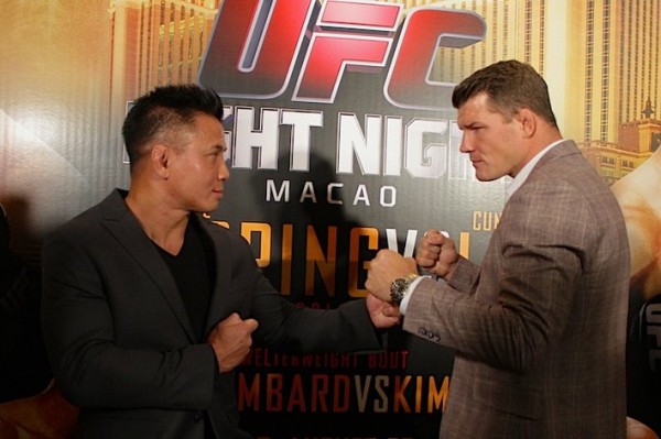Cung Le (L) and Michael Bisping (R)