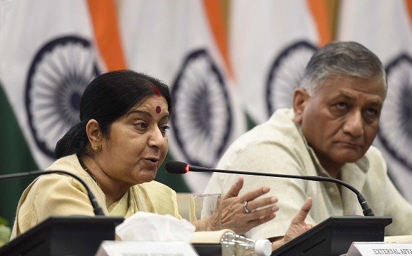 Sushma Swaraj and V.K. Singh