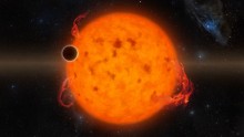 K2-33b, shown in this illustration, is one of the youngest exoplanets detected to date.