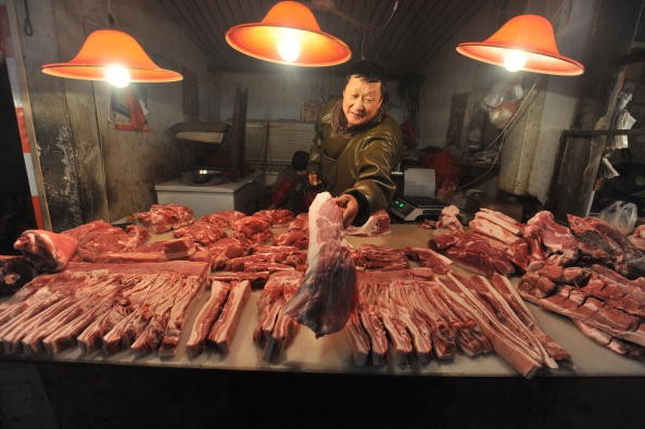 China’s meat consumption.  