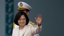 Taiwanese President's first foreign trip. 