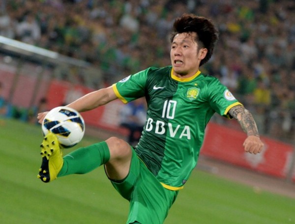 Beijing Guoan attacking midfielder Zhang Xizhe