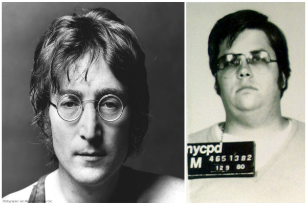 John Lennon and Mark David Chapman