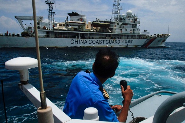 A Chinese Coast Guard Vessel seen in south China Sea