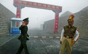 Indian and Chinese troops at the Line of Actual Control, LAC