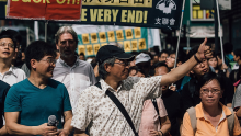 Protests In Hong Kong After Bookseller's Confession
