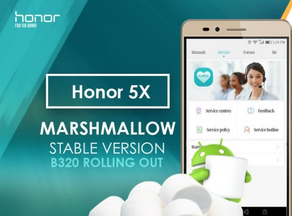 Huawei Rolls Out Marshmallow Update with EMUI 4.0 for Honor 5X Smartphone 