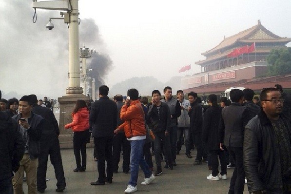 Tiananmen Square in October 2013, after a deadly attack. 