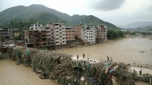 Typhoon Nepartak in China. 