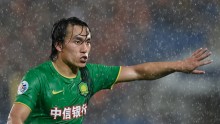 Beijing Guoan midfielder Zhang Xiaobin