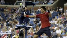 World No. 1 Novak Djokovic wins first match against  Diego Schwartzman of Argentina in the US Open at Flushing Meadows