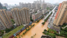 Flood in Northern China. 