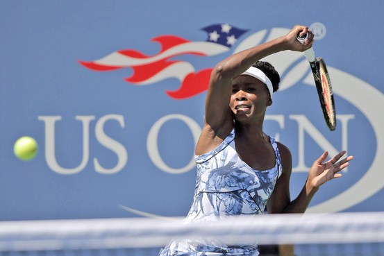 Venus Williams marches on to the second round of the US Open after defeating Kimiko Date-Krumm of Japan