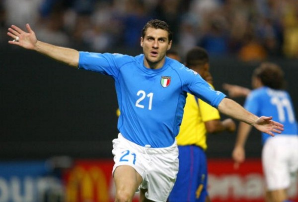 Italian striker Christian Vieri