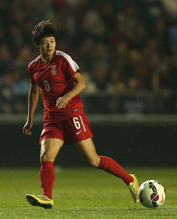 China women's football team captain Li Dongna