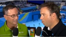 CBC Olympics commentator Byron MacDonalds apologizes after saying insensitive comments about Chinese swimmer on-air.