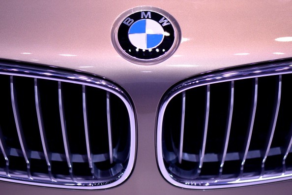 The BMW logo is seen during the 83rd Geneva Motor Show on March 6, 2013 in Geneva, Switzerland.