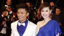 Chinese actor Wang Baoqiang (L) and his wife Ma Rong pose on May 17, 2013 as they arrive for the screening of the film 'Tian Zhu Ding' (A Touch of Sin) presented in Competition at the 66th edition of the Cannes Film Festival in Cannes