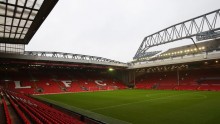 Liverpool FC's home stadium of Anfield