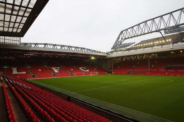Liverpool FC's home stadium of Anfield