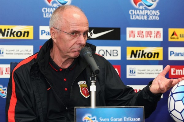Shanghai SIPG head coach Sven-Göran Eriksson