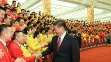 Chinese President meets China’s Olympic Delegation. 