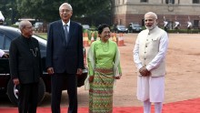 Myanmar President U. Htin Kyaw's Visit to India.  