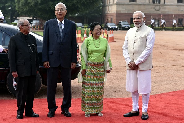 Myanmar President U. Htin Kyaw's Visit to India.  