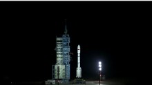The launching of China's second space lab Tiangong-2 at Jiuquan Satellite Launch Center.