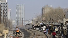 A view of one of the poverty ridden regions in China.