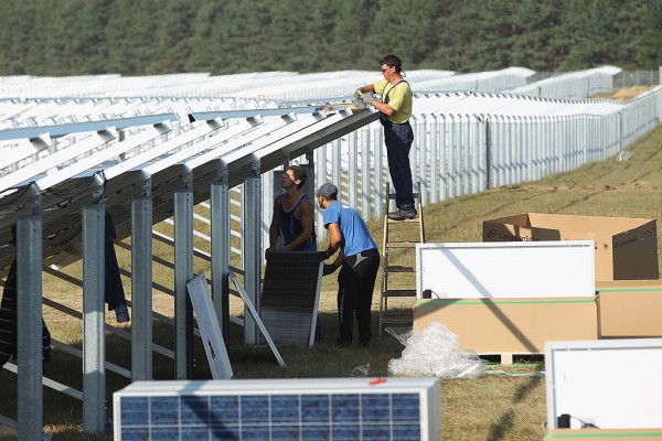 China plans to generate 10 gigawatts of electricity from solar energy by 2020.