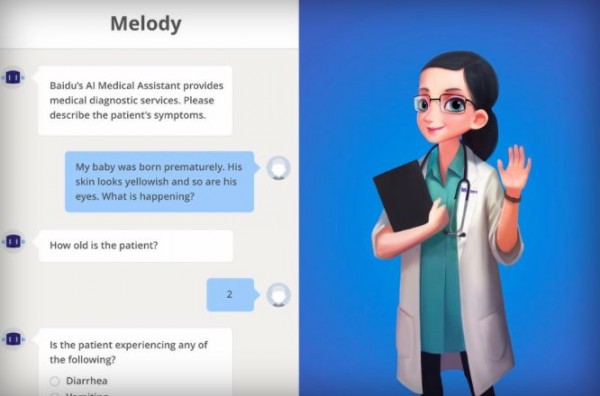 Baidu's Melody the Medical Assistant chatbot is only available in China.