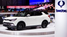  The Ssangyong XLV is unveiled during the Geneva Motor Show 2016 on March 2, 2016 in Geneva, Switzerland.