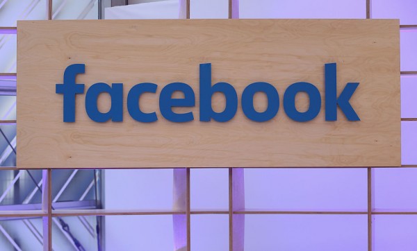 The Facebook logo is displayed at the Facebook Innovation Hub on February 24, 2016 in Berlin, Germany.