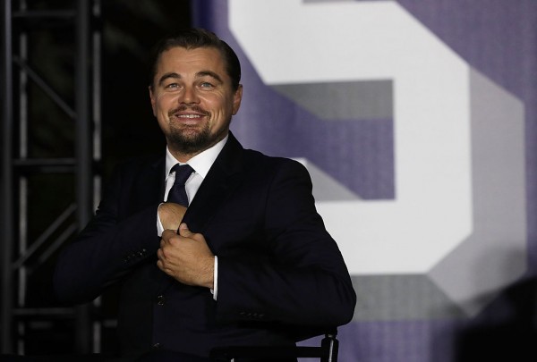  Actor Leonardo DiCaprio participates in a conversation during the South by South Lawn, a White House festival of ideas, art, and action, October 3, 2016 at the South Lawn of the White House in Washington, DC. 