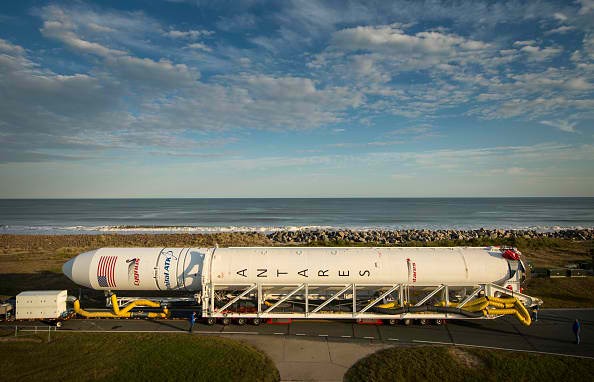 Antares Rocket Rollout
