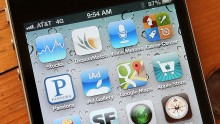 An icon for the Google Maps app is seen on an Apple iPhone 4S on December 13, 2012 in Fairfax, California.