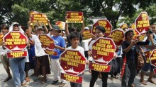 Filipino protesters 