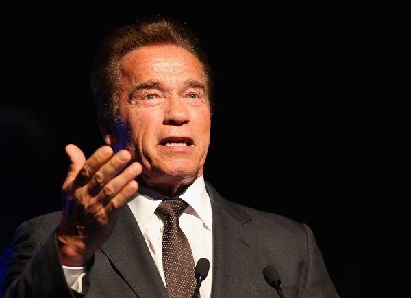 Arnold Schwarzenegger speaks during the 2016 Arnold Classic on March 19, 2016 in Melbourne, Australia.