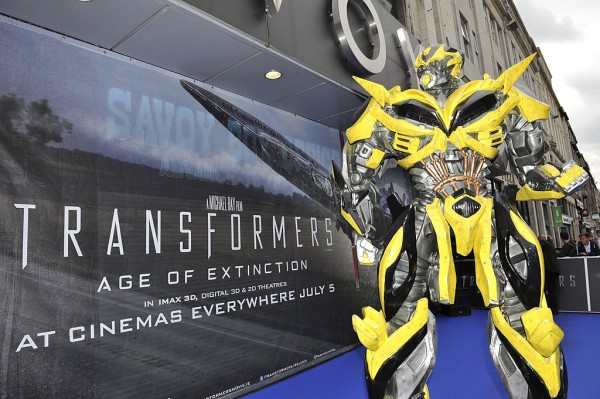  General view of the blue carpet at the Irish Premiere of 'Transformers 4: Age of Extinction' at Savoy Cinema on July 3, 2014 in Dublin, Ireland. 