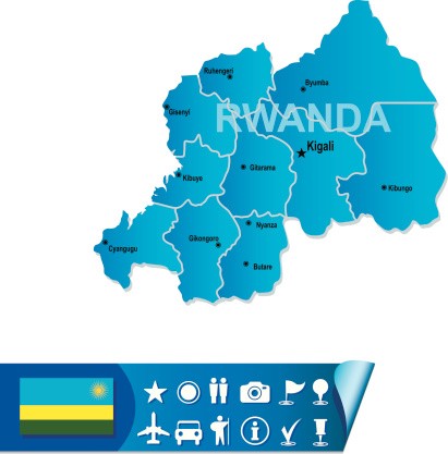 A map of Rwanda
