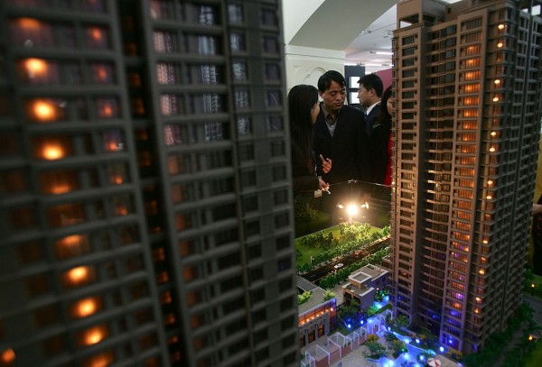 A representation of apartments that are yet to be built in China